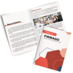 miniksiążka - firma - prosty - czerwony